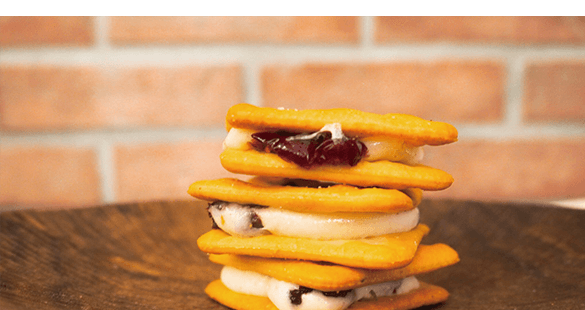 欲罷不能蔓越梅香蔥牛軋餅