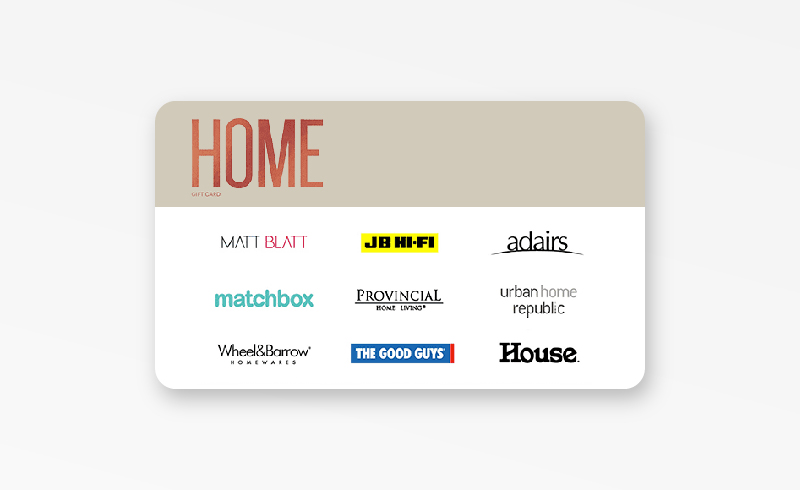 家用品牌Gift Card AUD$50
