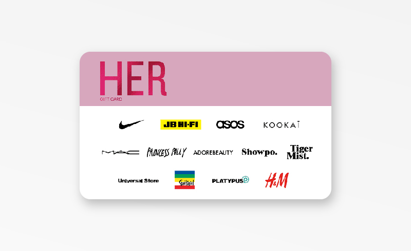 女士時尚品牌Gift Card