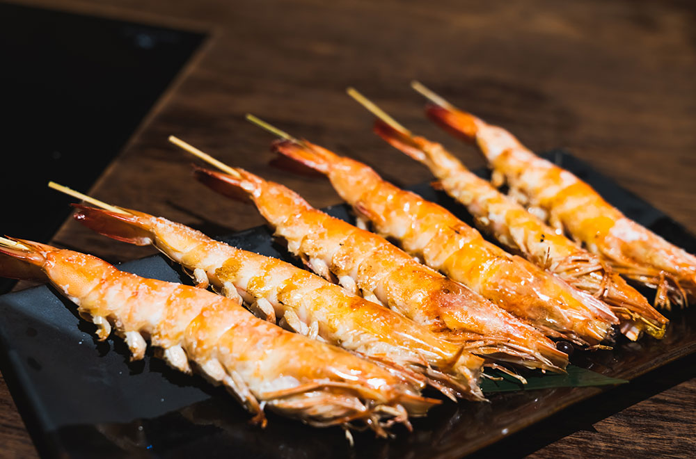 串燒鹽巴蝦