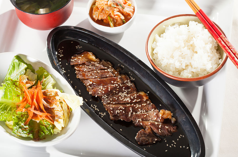 照り焼き牛小排