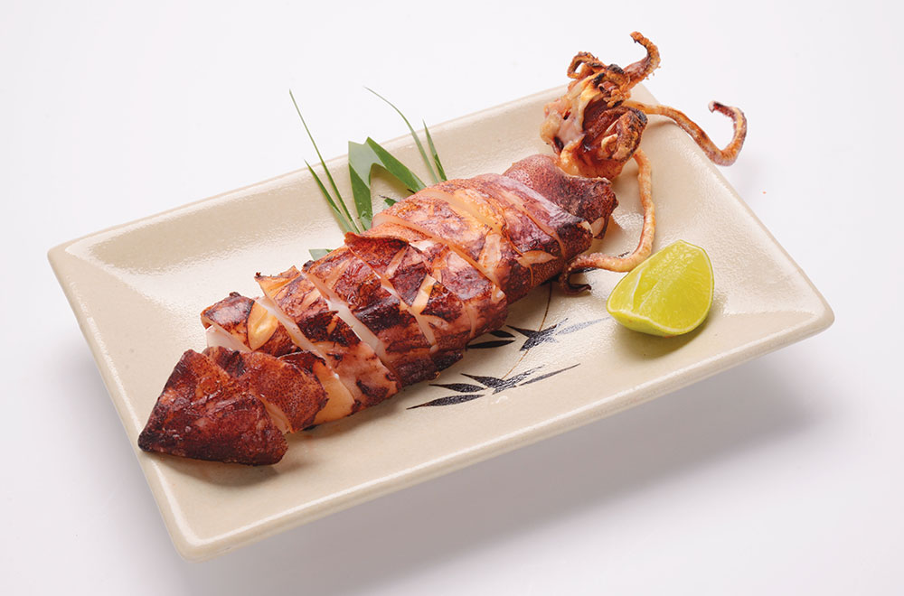 塩焼花枝定食餐